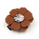 Spinka do włosów Kwiatek Nina - handmade z wełnianego filcu