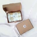 Jedwabny zestaw CALM NIGHT różowy - opaska na oczy dwie scunchie