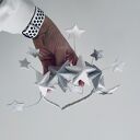 Błyszcząca opaska z gwiazdami, opaska bożonarodzeniowa