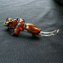 Niezwykła spinka do włosów handmade z surowych bursztynów PREZENT z klasą dla kochającej unikaty