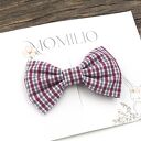 Spinka do włosów kokarda w kratkę Charlotte