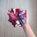 Jedwabna frotka scrunchie multicolor PRADA