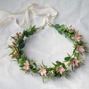 Dzikie azalie - ręcznie robiony wianek boho na ślub, komunię, sesję foto, prezent