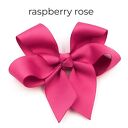 Spinka do włosów Big Bow Raspberry Rose - efektowna kokarda na co dzień i na wyjścia