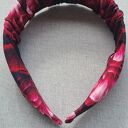 Opaska Piwonie Handmade - kolorowa ozdoba do włosów