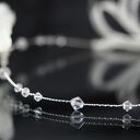 Kryształowa opaska ślubna Swarovski z jedwabnymi kwiatami