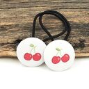 Gumki do włosów Wisienki Kolekcja Sweet Cherry (zestaw 2 szt.) 