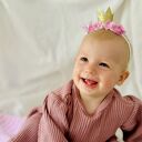 Opaska dla dziewczynki, opaska z koroną, opaska na głowę, opaska jednorożec, opaska niemowlęca