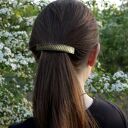 Kwiaty - mosiężna klamra do włosów - większa (2404 -07) unikat