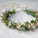 Dzikie azalie - ręcznie robiony wianek boho na ślub, komunię, sesję foto, prezent