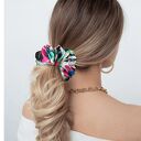 Mozaika Multikolor - zestaw jedwabnych scrunchie XL i 3 minis