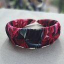 Opaska Piwonie Handmade - kolorowa ozdoba do włosów