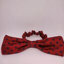 Jedwabna gumka scrunchie z kokardą