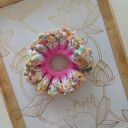 Gumka do włosów " scrunchie" na szydełku