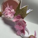 Opaska dla dziewczynki, opaska z koroną, opaska na głowę, opaska jednorożec, opaska niemowlęca