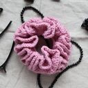 scrunchie frotka gumka do włosów szydełkowa