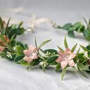 Dzikie azalie - ręcznie robiony wianek boho na ślub, komunię, sesję foto, prezent