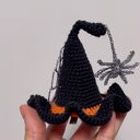 Spinka krokodylek — Kapelusz wiedźmy z pajęczyną na Halloween