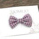 Spinka do włosów kokarda w kratkę Charlotte