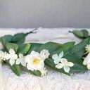 Szałwiowa cisza - delikatny wianek boho na komunię i ślub