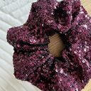 Time to Shine - deep wine / scrunchie zero waste