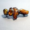 Niezwykła spinka do włosów handmade z surowych bursztynów PREZENT z klasą dla kochającej unikaty