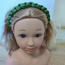 Drobna, pleciona jedwabna opaska na głowę