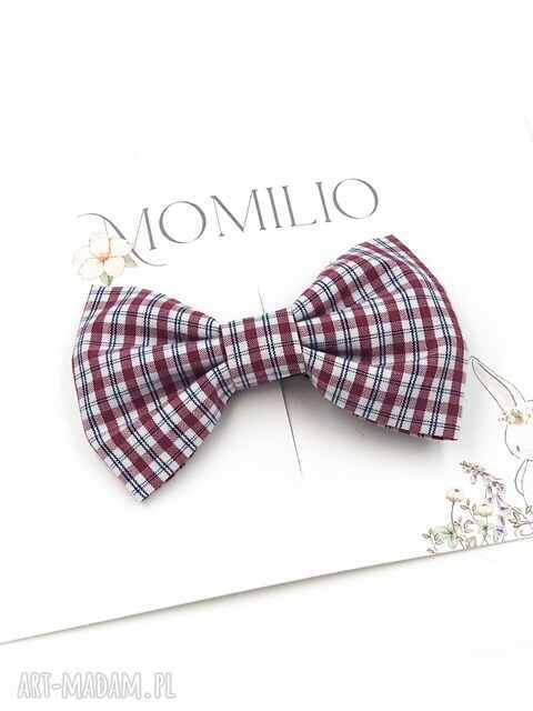 Spinka do włosów kokarda w kratkę Charlotte