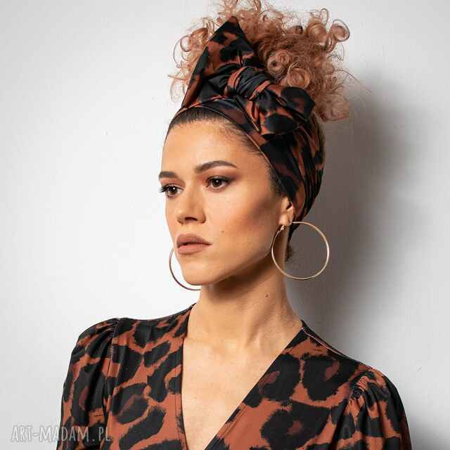 Opaska do włosów / apaszka - Panterka