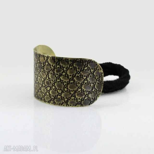 Wężowa - mosiężna ozdoba do włosów (2507 -08) unikat