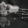 Opaska z jedwabnym kwiatem - kryształ swarovski ozdoby do włosów ślub
