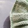 premium pure cotton (jasna zielona mięta) bawełniane ozdoby do włosów scrunchie
