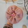 premium pure wool (pustynna róża) wełniane scrunchie ozdoby do włosów