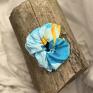 Nalu soul handmade gumka do włosów bambus - coral kolorowa scrunchie