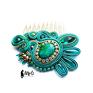 grzebyk ozdoby do włosów isobelle - soutache