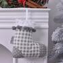 pomysł na prezent skarpeta mikołaja wykonana została z bawełny 100% i ozdoba świąteczna