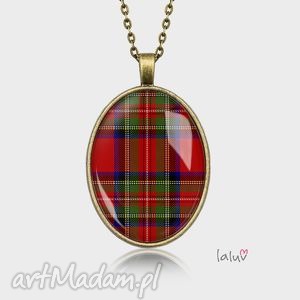 medalion owalny szkocka krata szkocja, grafika, kratka, prezent, folk, etniczne
