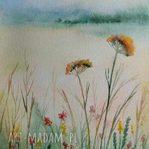 łąka - akwarela formatu 25/18 cm