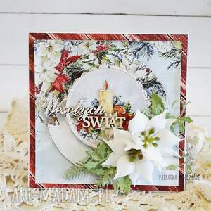 scrapbooking kartki kartka świąteczna w pudełku, bn31, boże