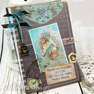 ręczne wykonanie pamiętnik - różany ogród