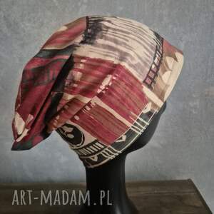 Czapka damska kolorowa codzienna przejściówka na podszewce rozmiar M