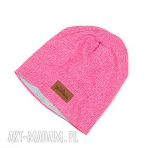 ciepła czapka beanie różowa na prezent unisex, pudrowa