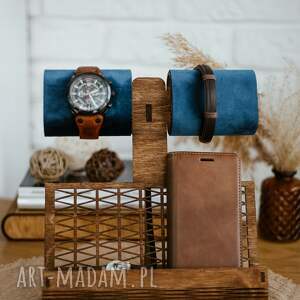 ręcznie robione zegarki drewniany stojak na biżuterię, na zegarek, do przechowywania