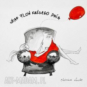 łap flow każdego dnia praca akwarelami oraz piórkiem artystki adriany laube