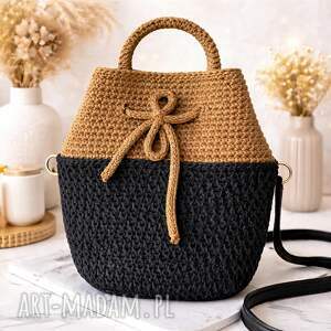 torebka damska sakiewka ze sznurka, worek