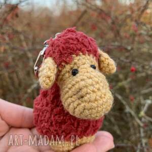 Prezent Bordowa owieczka - breloczek, owca, brelok