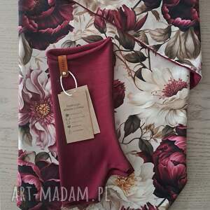 zestaw chusta zamotaniec i mitenki handmade samauszyłam, jesień