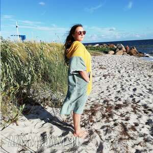 surf poncho - yellow sage szlafrok do morsowania dla morsa