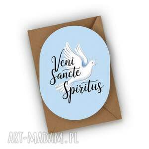 kartka na bierzmowanie - veni sancte spiritus pamiątka bierzmowania sakrament
