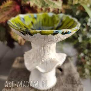 Ceramiczna miseczka grzybek - ręcznie robiona dekoracja